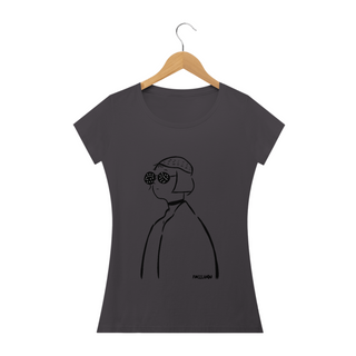 T-shirt baby long desenho minimalista Pincelandu