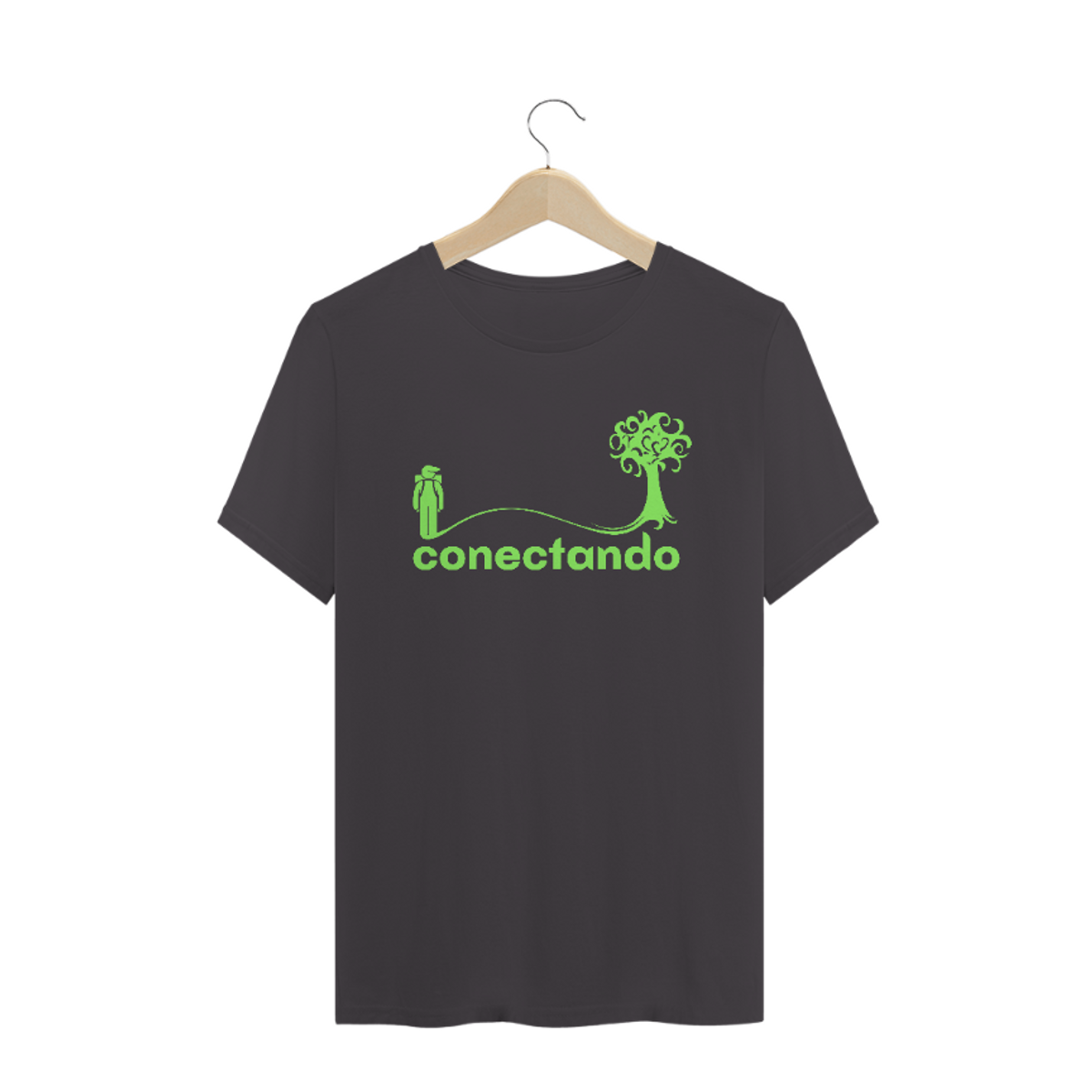 Nome do produtoConectando _ Camiseta Estonada _Chumbo