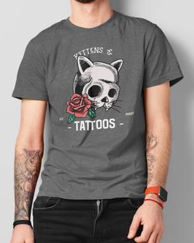 Camiseta Kittens & Tattoos