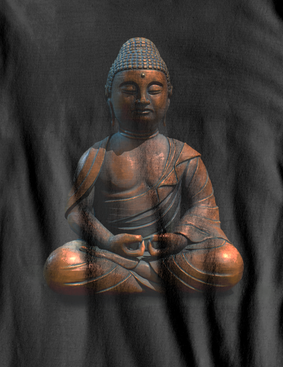 Camiseta Estonada - Buda e a Meditação - (unissex)