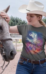 Nome do produtoCamiseta Estonada - O Galopar do Universo - (unissex) 