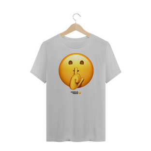 Nome do produtoCamiseta Emoji Shhh Plus Size.