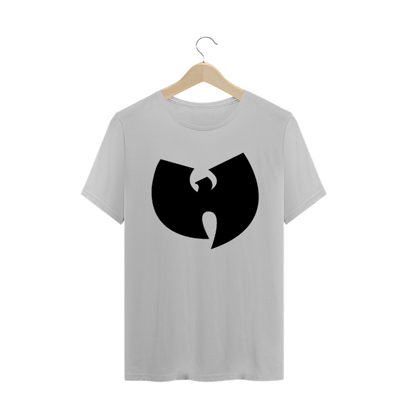 Camiseta de Malha Wu Tang Clan Hip Hop PLUS SIZE Logo Tradicional Preto