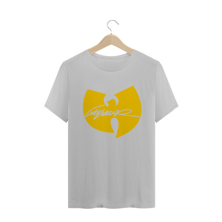 Nome do produtoCamiseta de Malha Wu Tang Clan Hip Hop PLUS SIZE Logo WuWear Amarelo