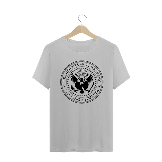 Camiseta de Malha Wu Tang Clan Hip Hop PLUS SIZE Presidents Are Temporary