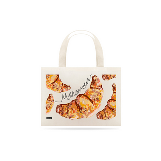 Bolsa ecobag arte croissant Monamour Pincelandu