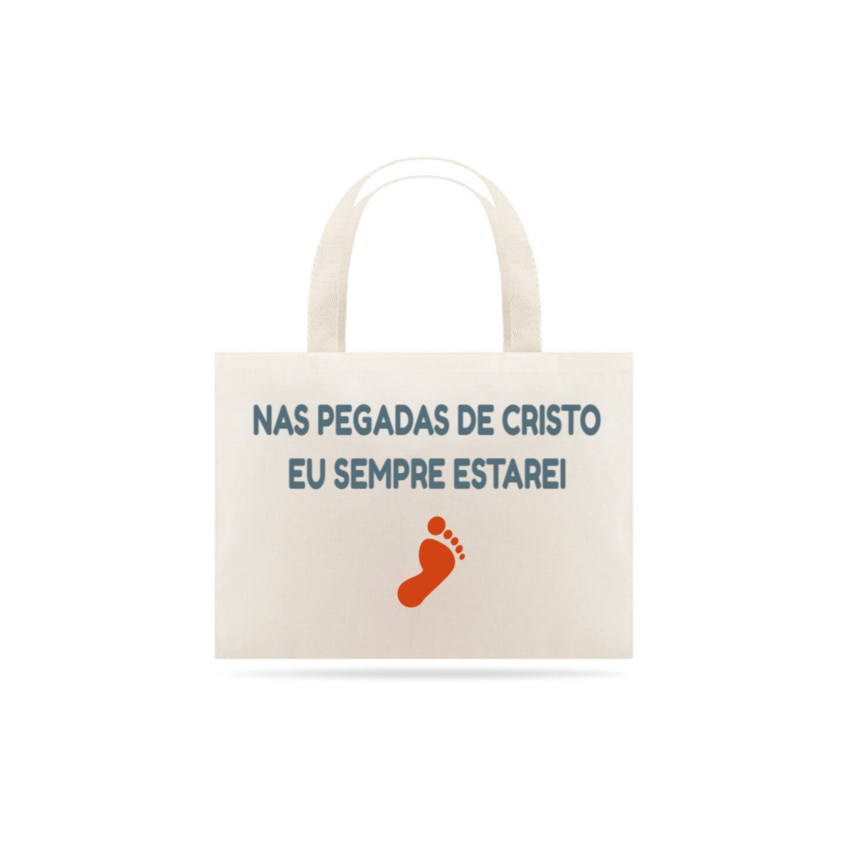 Nome do produto: SACOLA NAS PEGADAS DE CRISTO