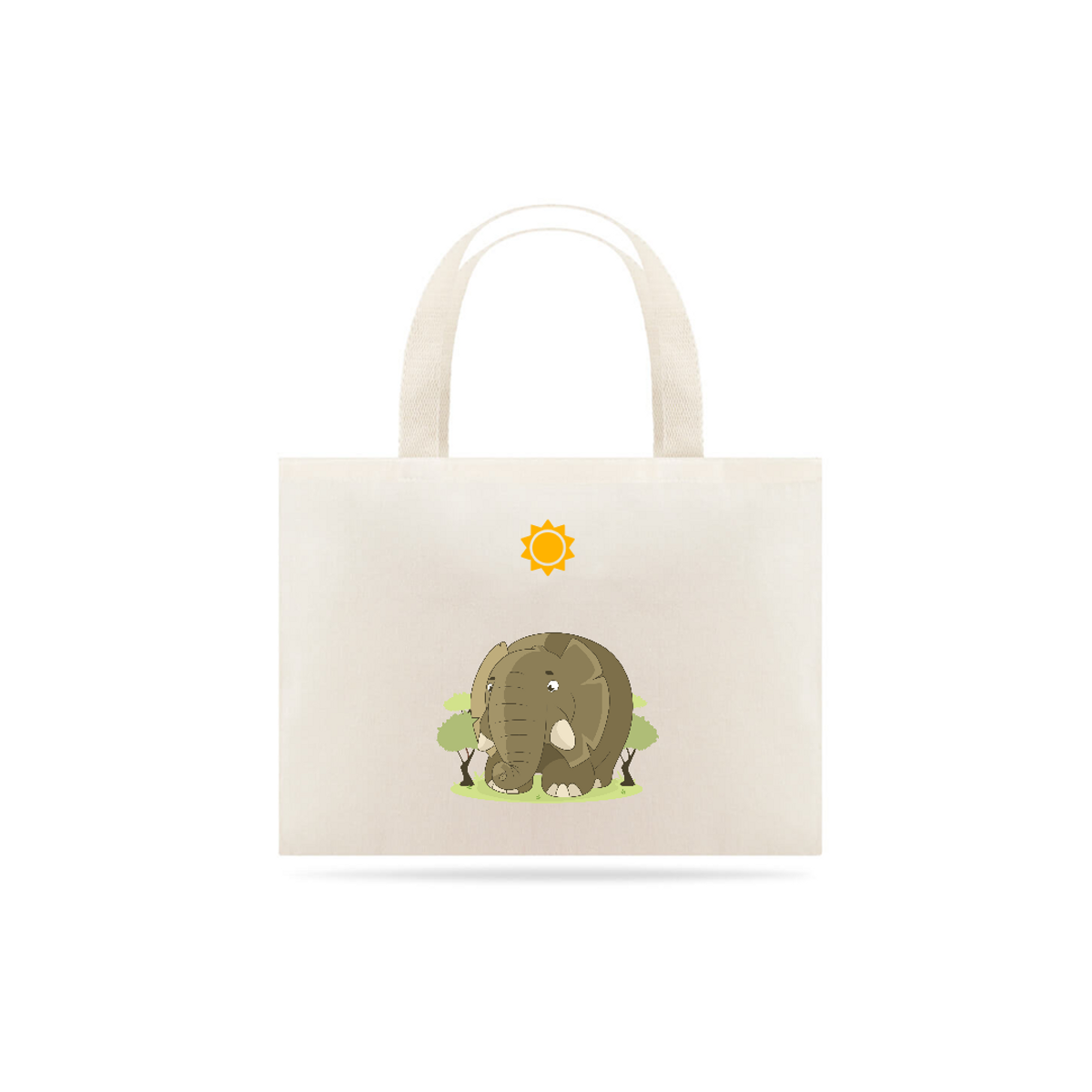 Nome do produto: Bolsa Eco Bag Grande Estampa Desenho Infantil Elefante