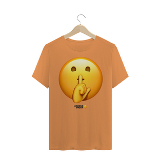 Nome do produtoCamiseta Emoji Shhh masc..