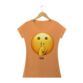 Camiseta Emoji Shhh fem.