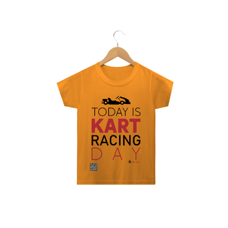 Nome do produtoT-Shirt Classic Infantil Quick Racing | Today is Kart Racing Day.