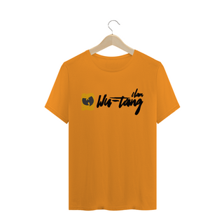 Nome do produtoCamiseta de Malha Quality Wu Tang Clan Assinatura Grafite Preto-Amarelo