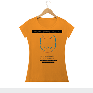 Nome do produtoCamiseta Feminina Propriedade Felina