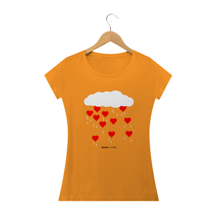 Nome do produtoChuva de Corações, Camiseta Feminina, Bluza.com.br