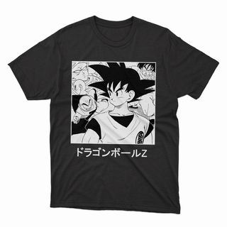 Camiseta Preta Dragon Ball - Guerreiros Z