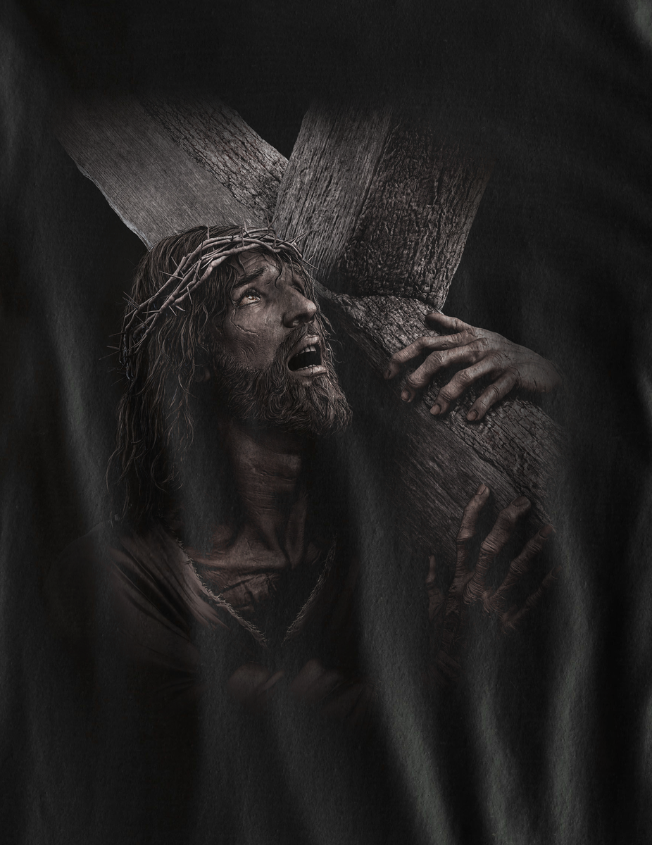 Nome do produtoCamiseta Jesus e o calvário - (unissex)