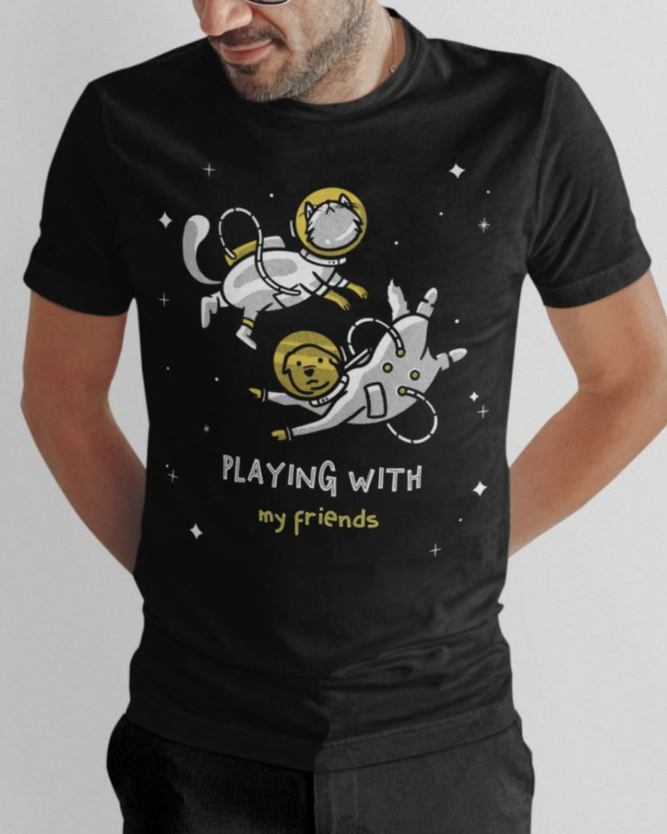 Nome do produtoCamiseta Playing With My Friends