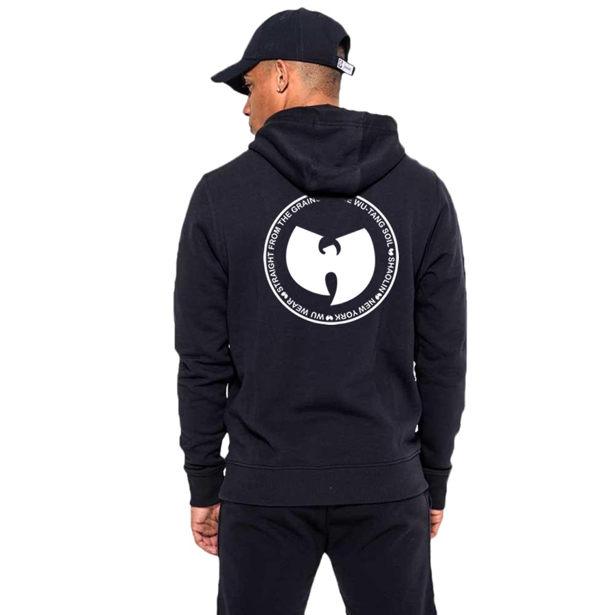 Nome do produto: Moletom Aberto Ziper Wu Tang Clan Interior Flanelado Stamp Branco