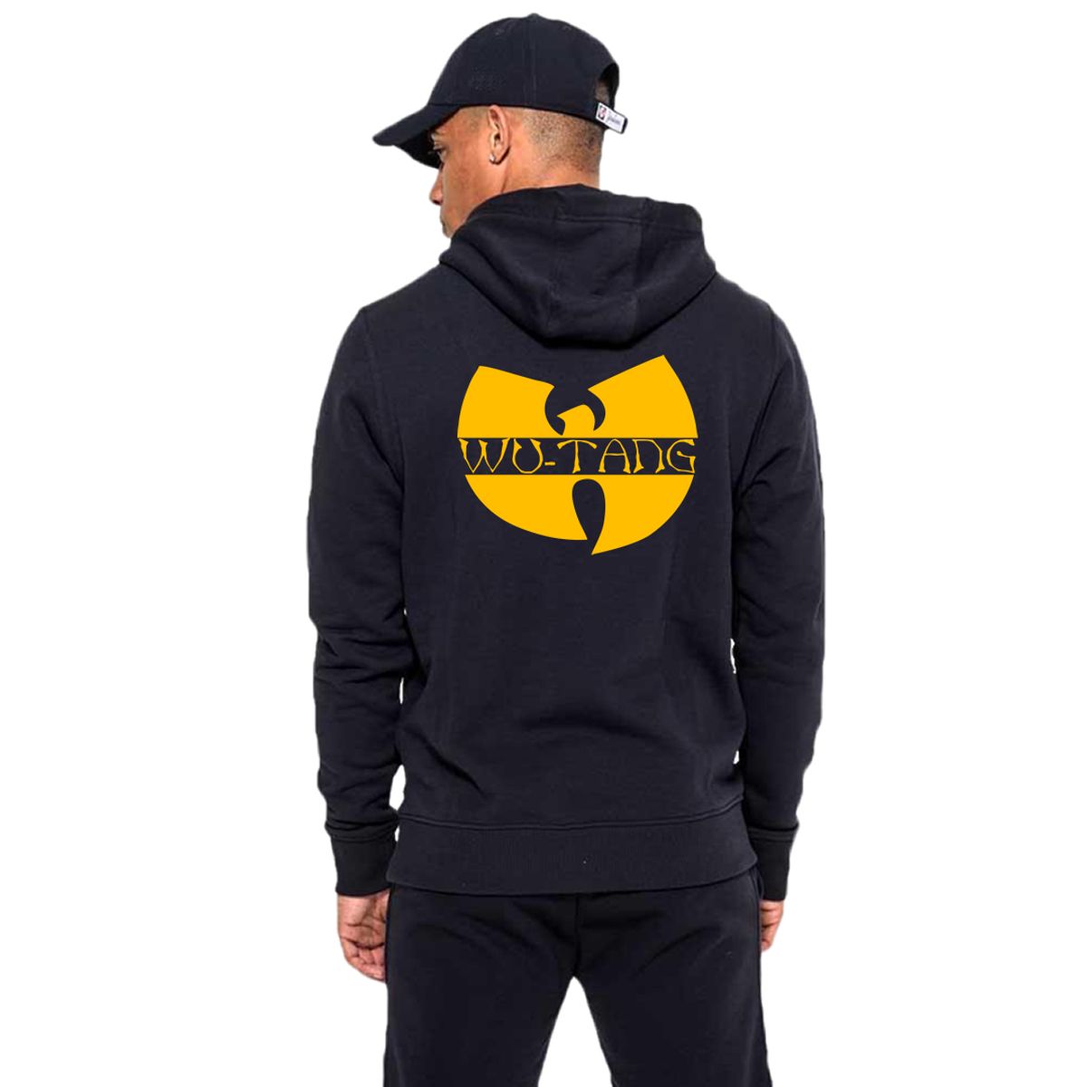 Nome do produto: Moletom Aberto Ziper Wu Tang Clan Interior Flanelado Logo Tradicional Amarelo