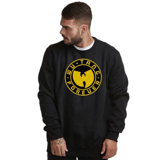 Moletom Fechado Wu Tang Clan Interior Flanelado Stamp Forever