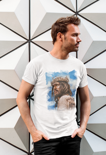 Nome do produtoCamiseta Jesus e a coroa - (Unissex)