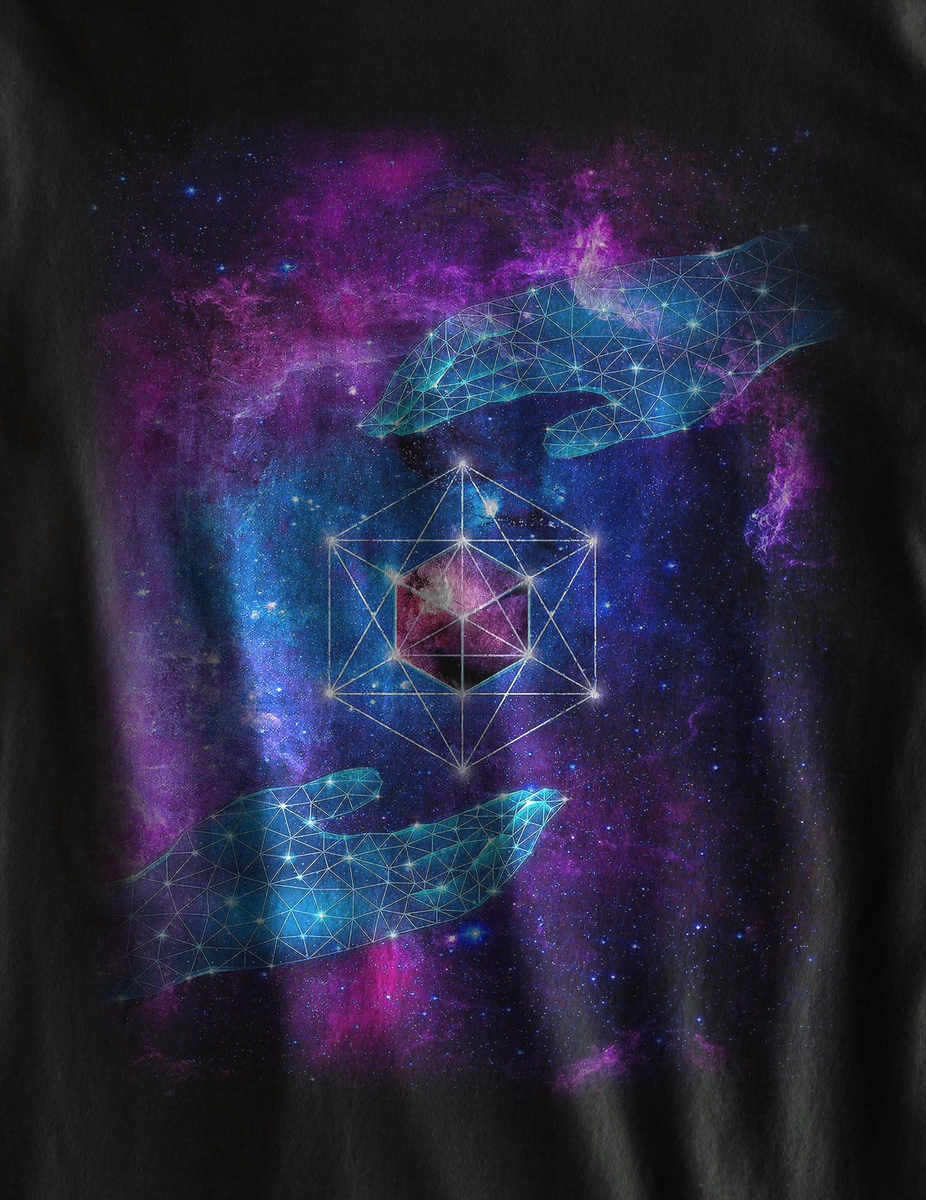 Nome do produtoCamiseta O Cubo de Metatron - (unissex)