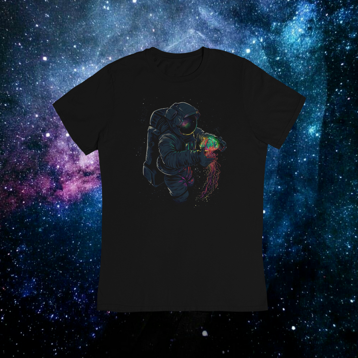 Nome do produtoCamiseta O Astronauta e vida no Universo - (unissex)