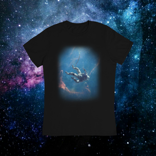 Camiseta Astronauta na vastidão do Universo