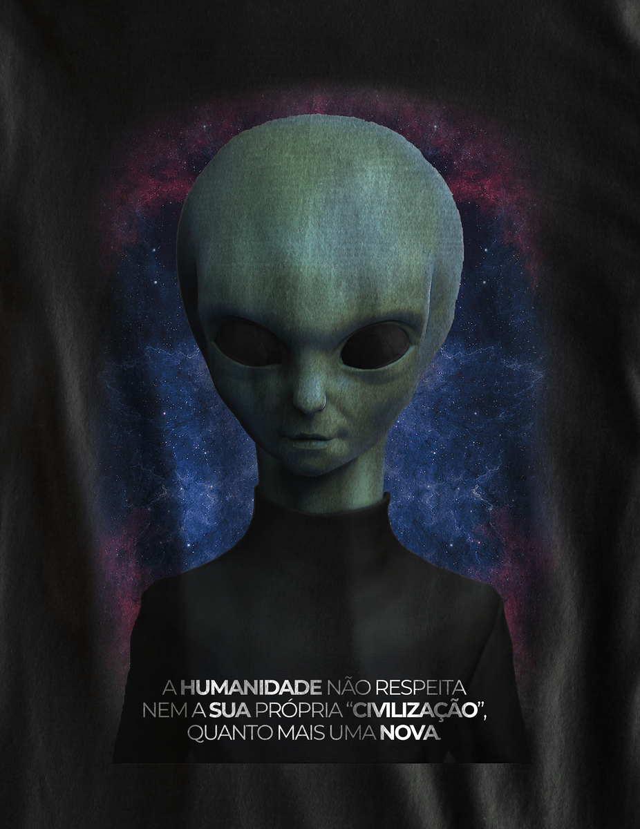 Nome do produtoCamiseta Alien e a Civilização