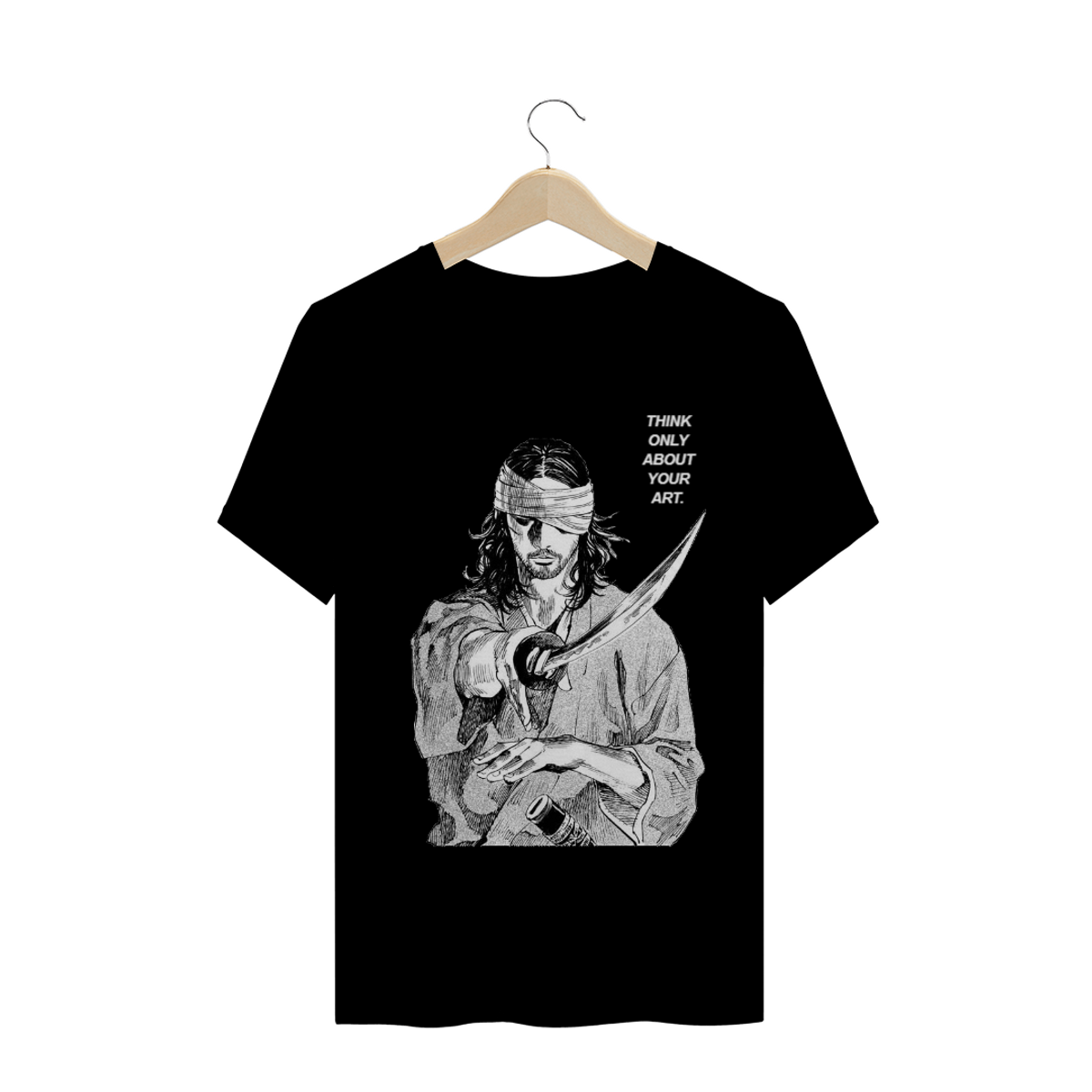 Nome do produtoCamisa Miyamoto Musashi Vagabond (Preta) Unissex