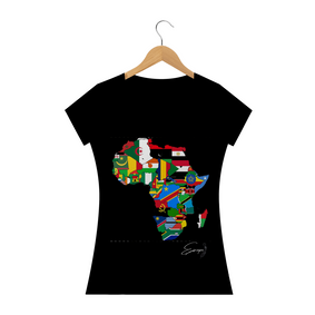 BABY LOOK AFRICA MAPAS Preta