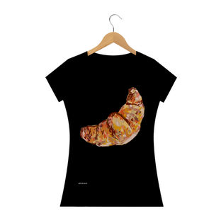 Nome do produtoCamiseta feminina arte Croissant Pincelandu