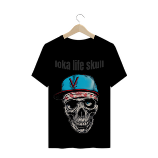 Nome do produtocamiseta - caveira vida loka