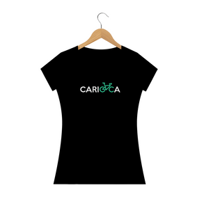 Nome do produto  Camiseta Feminina Carioca Preta