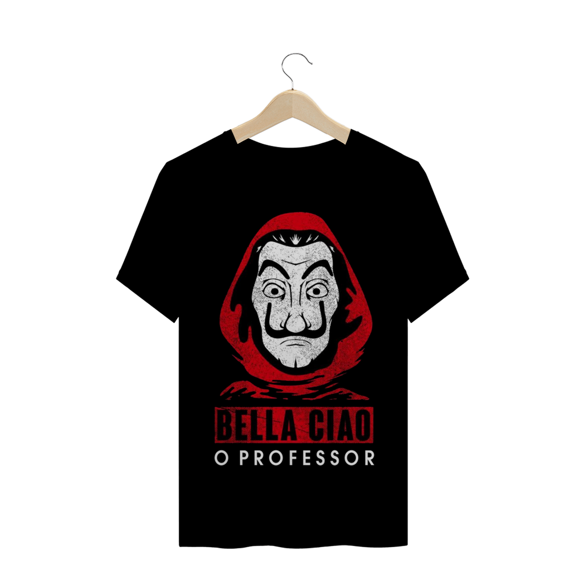 Nome do produtoCamiseta O Professor Bella Ciao (Preta)