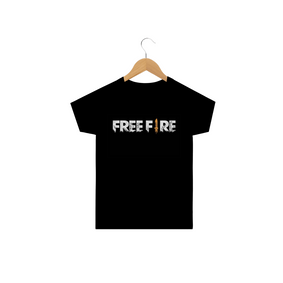 camisa free fire infantil preta