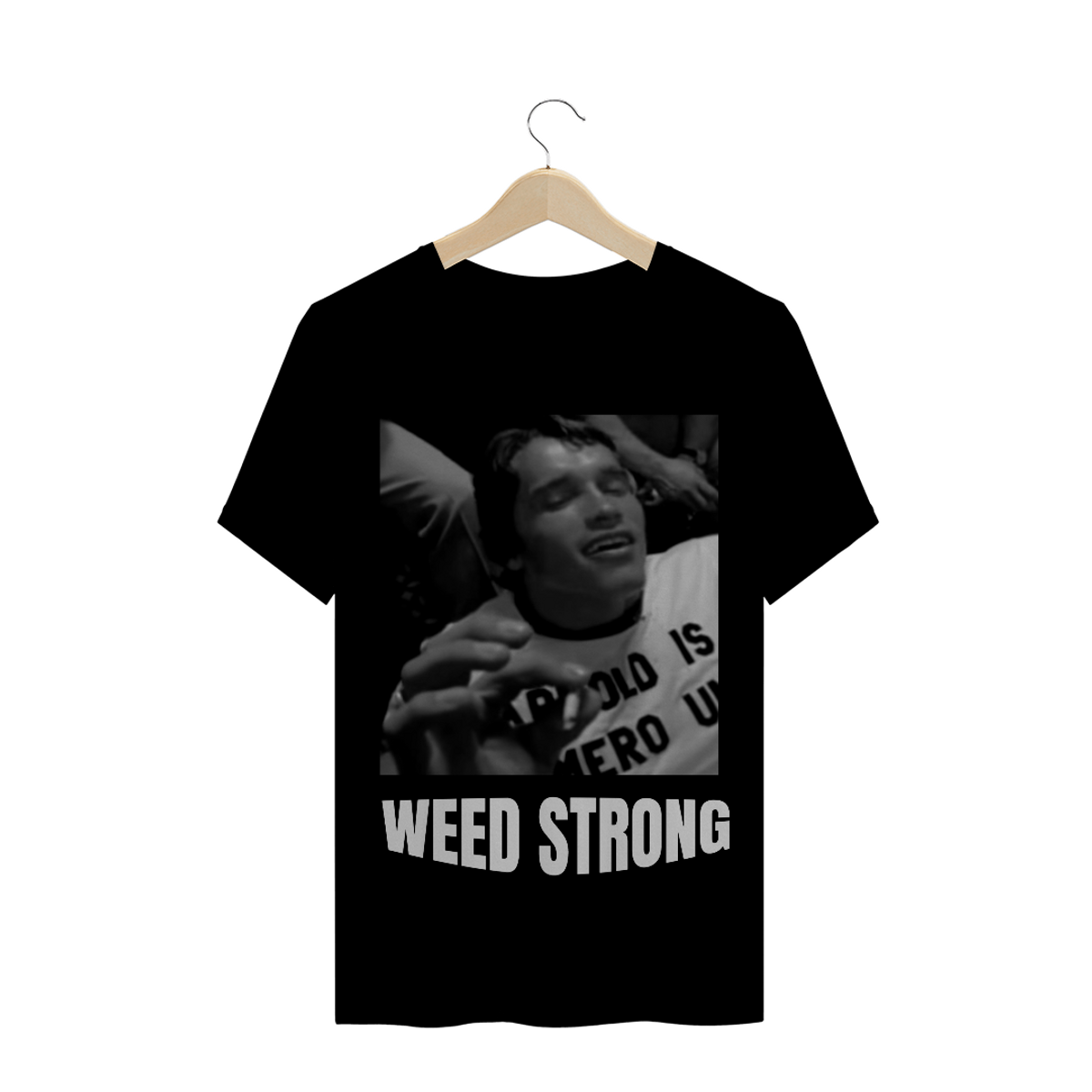 Nome do produtoBraveStrong Camiseta Arnold Schwarzenegger Old School Weed Strong