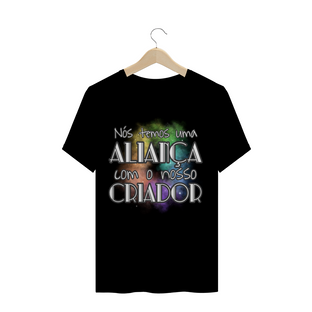 Nome do produtoCAMISETA Frase Bíblica - Aliança com o Criador // cristã