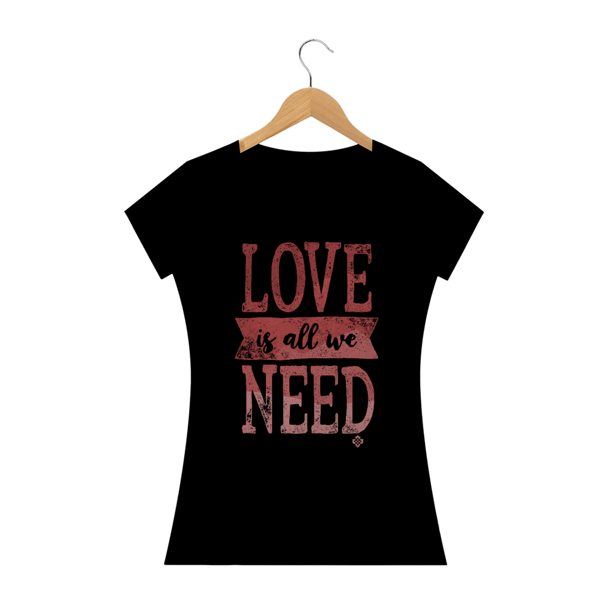 Nome do produto: Camiseta Feminina Love Is All We Need