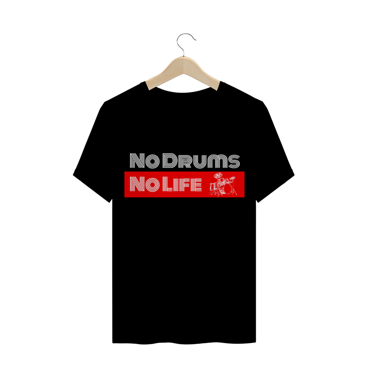 Nome do produtoNo Drums, No Life - Preta