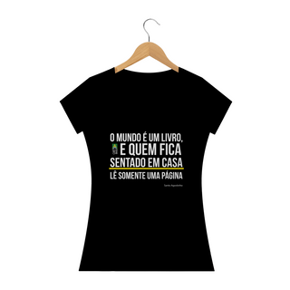 Camiseta Frase Santo Agostinho Feminina