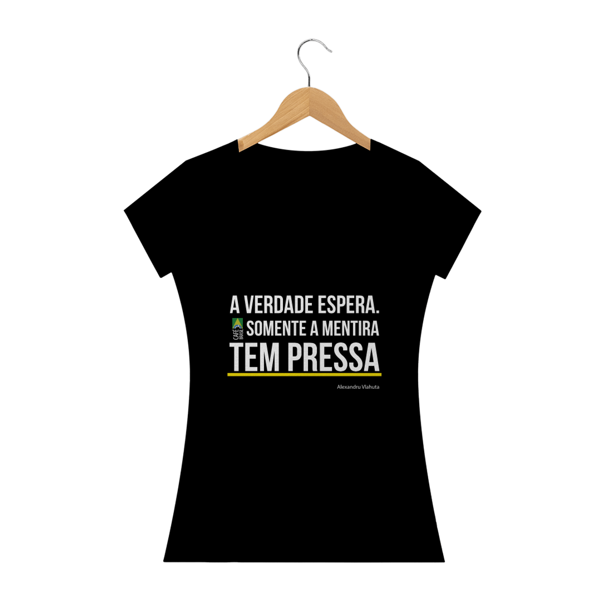 Nome do produto: Camiseta Frase Alexandru Vlahuta Feminina