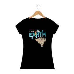 CAMISETA BABYLOOK SAVE THE EARTH