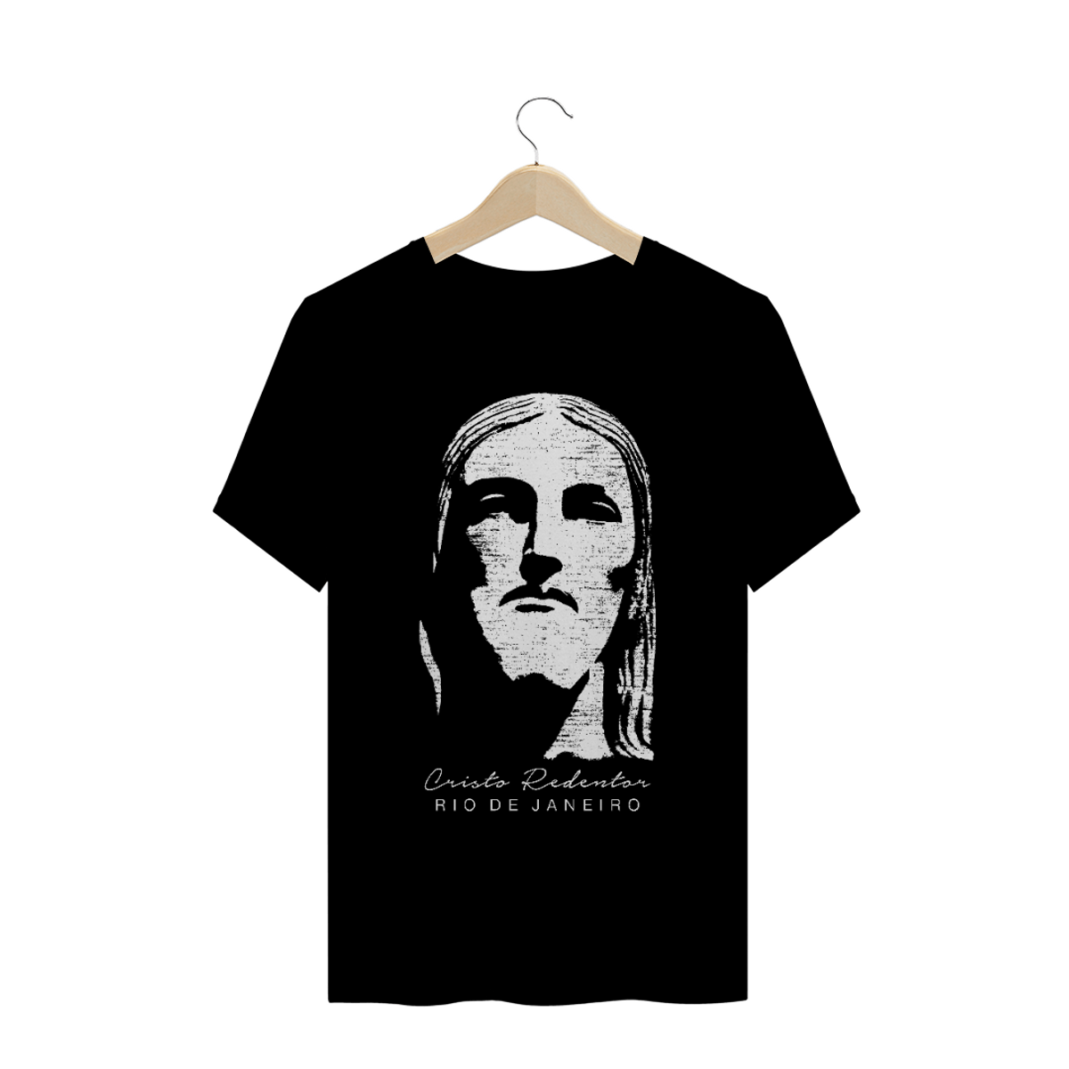 Nome do produto: Camiseta Masculina Cristo Redentor rosto 6