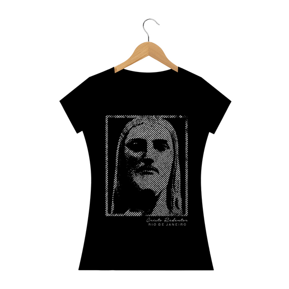 Camiseta Feminina Cristo Redentor rosto 3