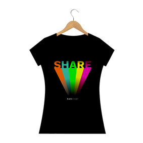 Share, Camiseta Feminina, Bluza.com.br