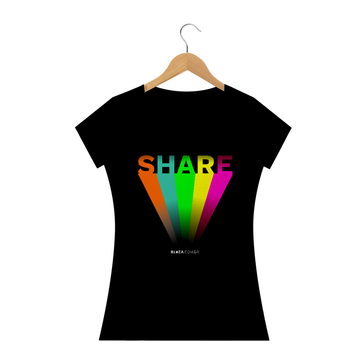 Nome do produtoShare, Camiseta Feminina, Bluza.com.br