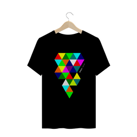 Triângulos Coloridos, Camiseta Masculina, Bluza.com.br