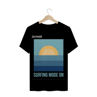 T-shirt Laziness Surfing Mode On Black