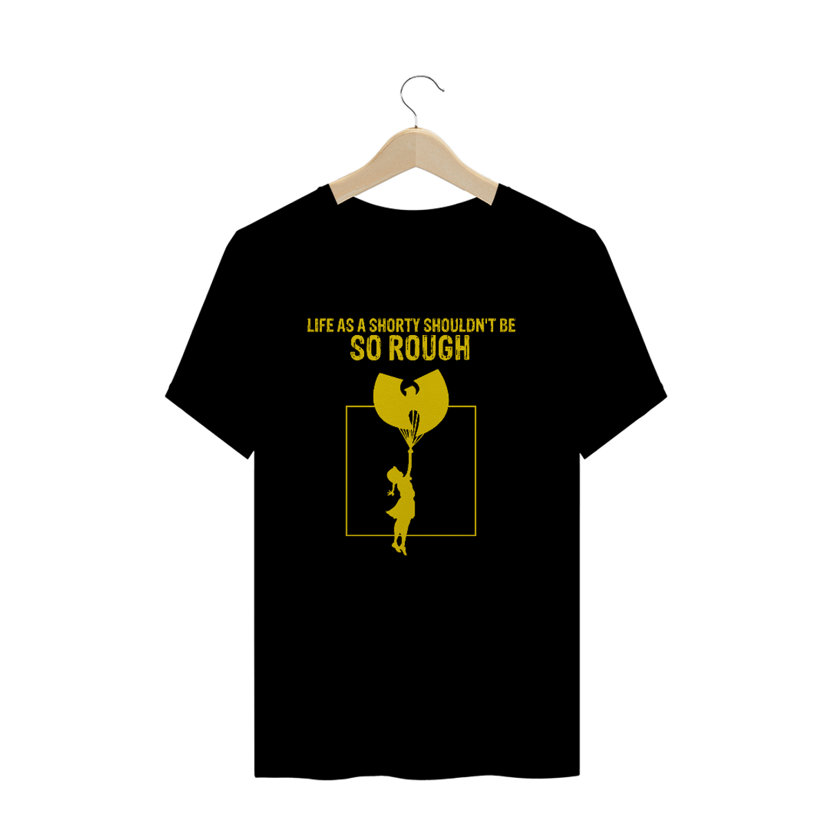 Nome do produto: Camiseta de Malha Quality Wu Tang Clan Life As A Shorty Squad